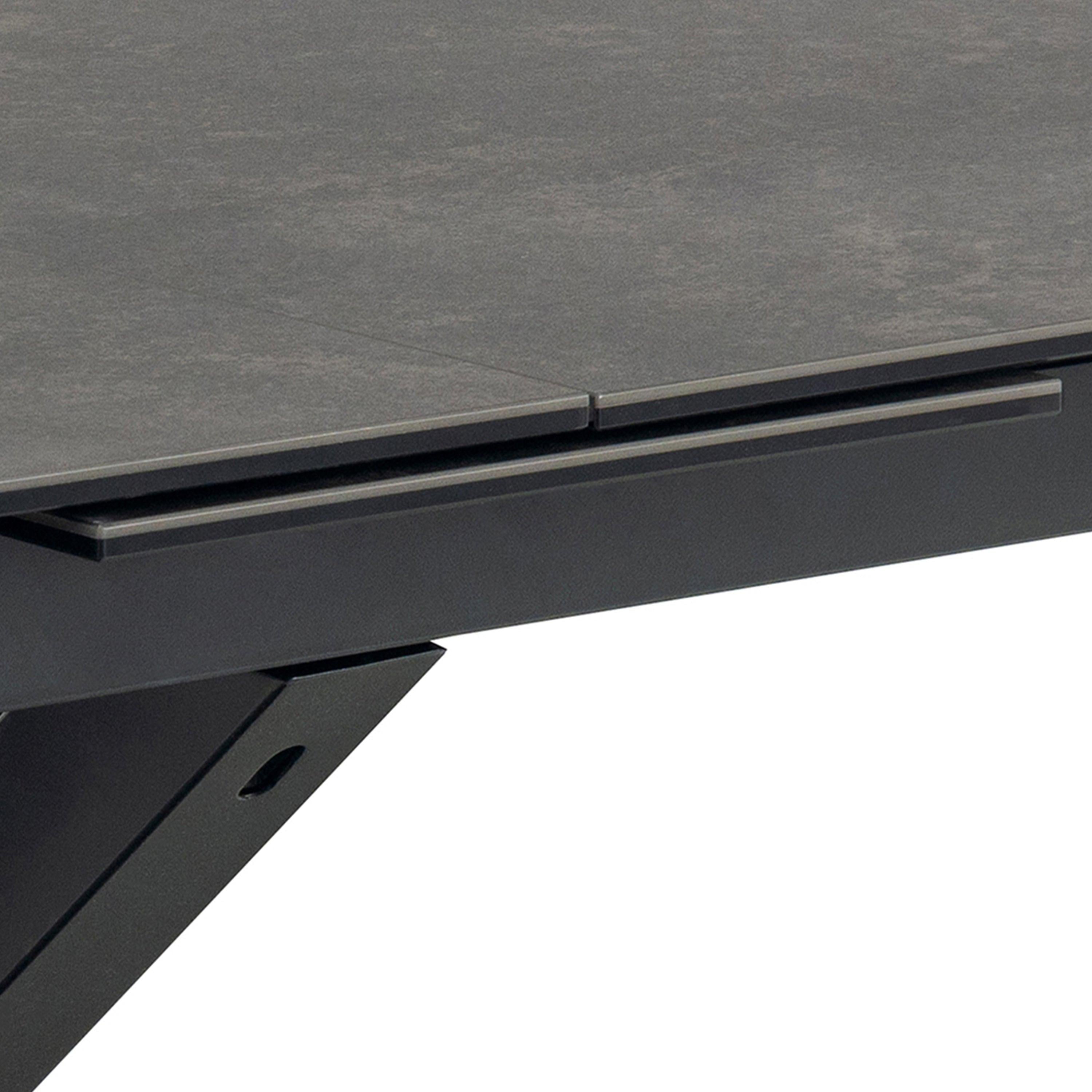 Heaven Extendable Dining Table with Ceramic Black Top 200cm - image 8