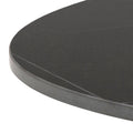 Malta Ceramic Round Coffee Table in Matt black 60x45cm - image 4