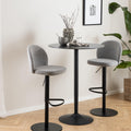 Malta Ceramic Round Bar Table in Matt Black - image 2
