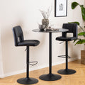 Malta Ceramic Round Bar Table in Matt Black - image 3