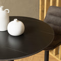 Malta Ceramic Round Bar Table in Matt Black - image 5
