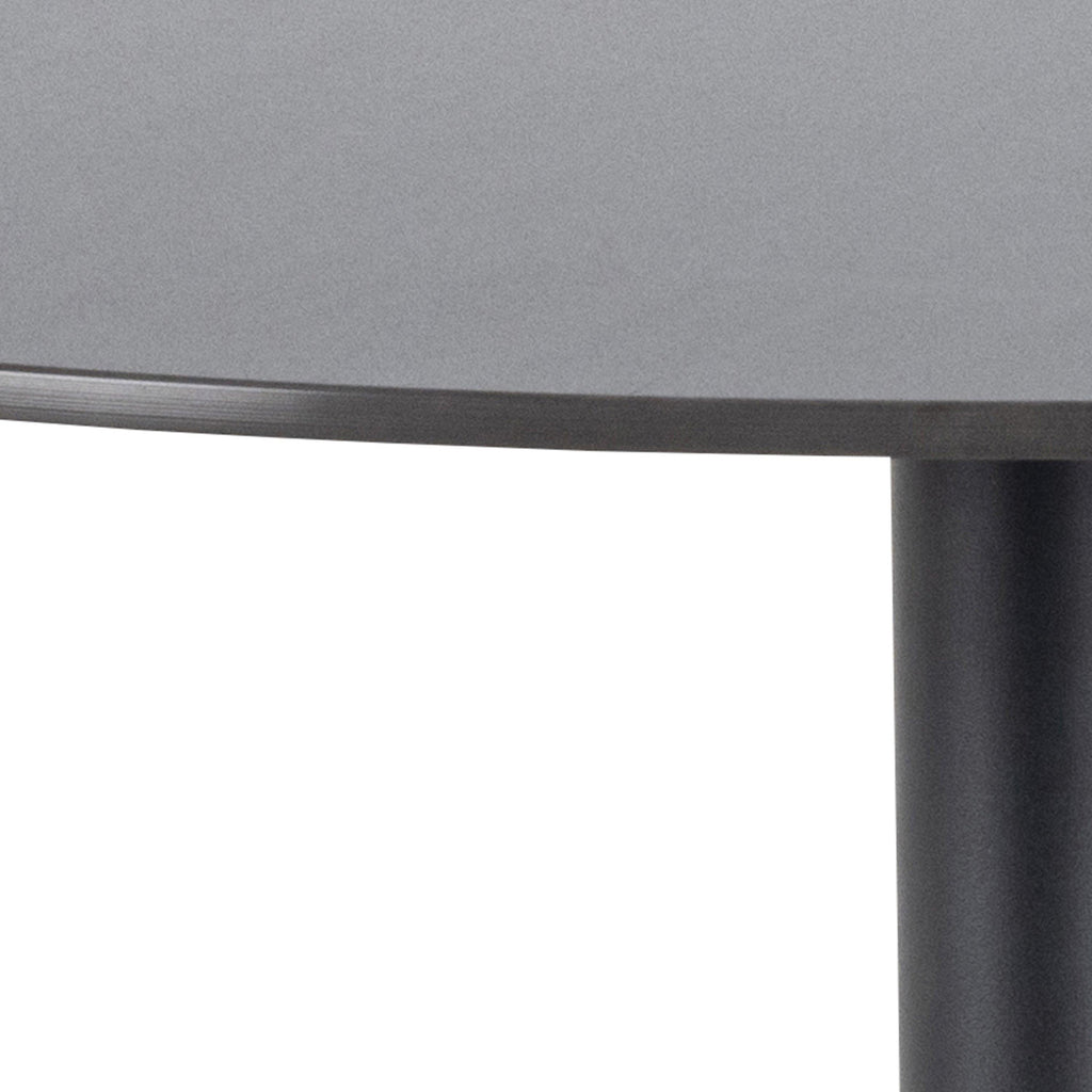 Malta Ceramic Round Bar Table in Matt Black - image 7