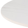 Malta Ceramic Round Coffee Table in White 60x45cm - image 4