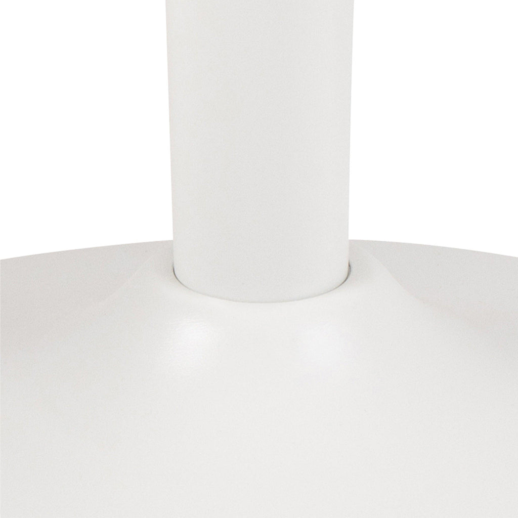 Malta Ceramic Round Coffee Table in White 60x45cm - image 5