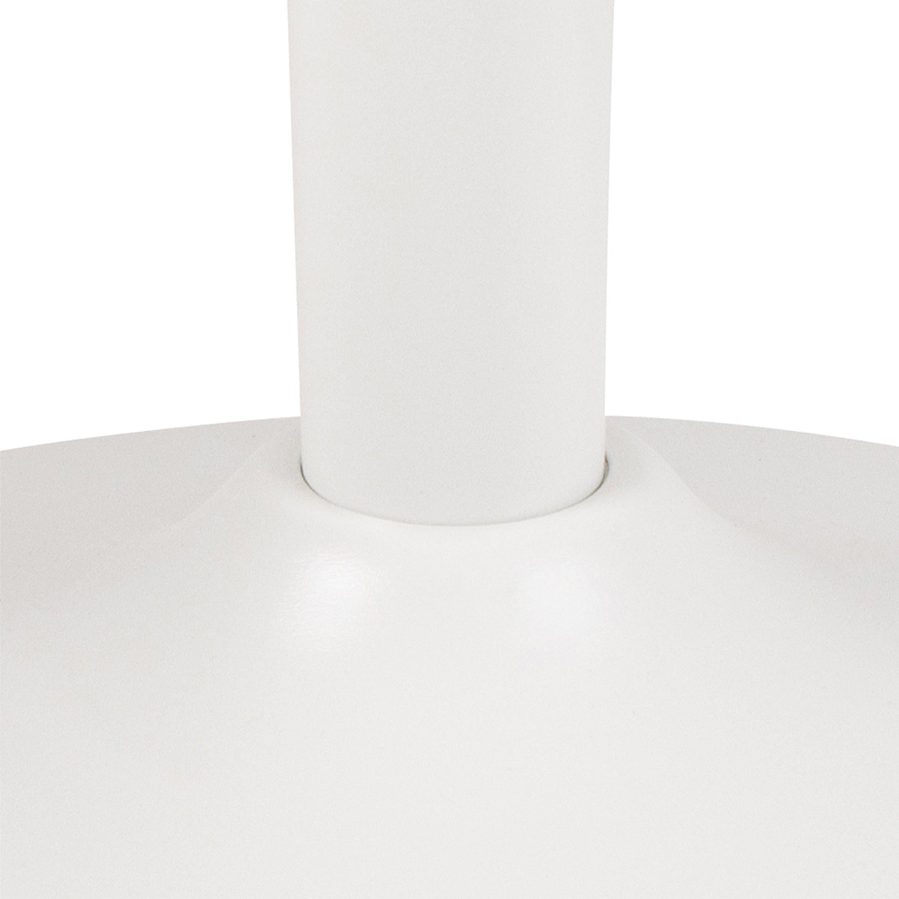 Malta Ceramic Round Coffee Table in White 60x45cm - image 5