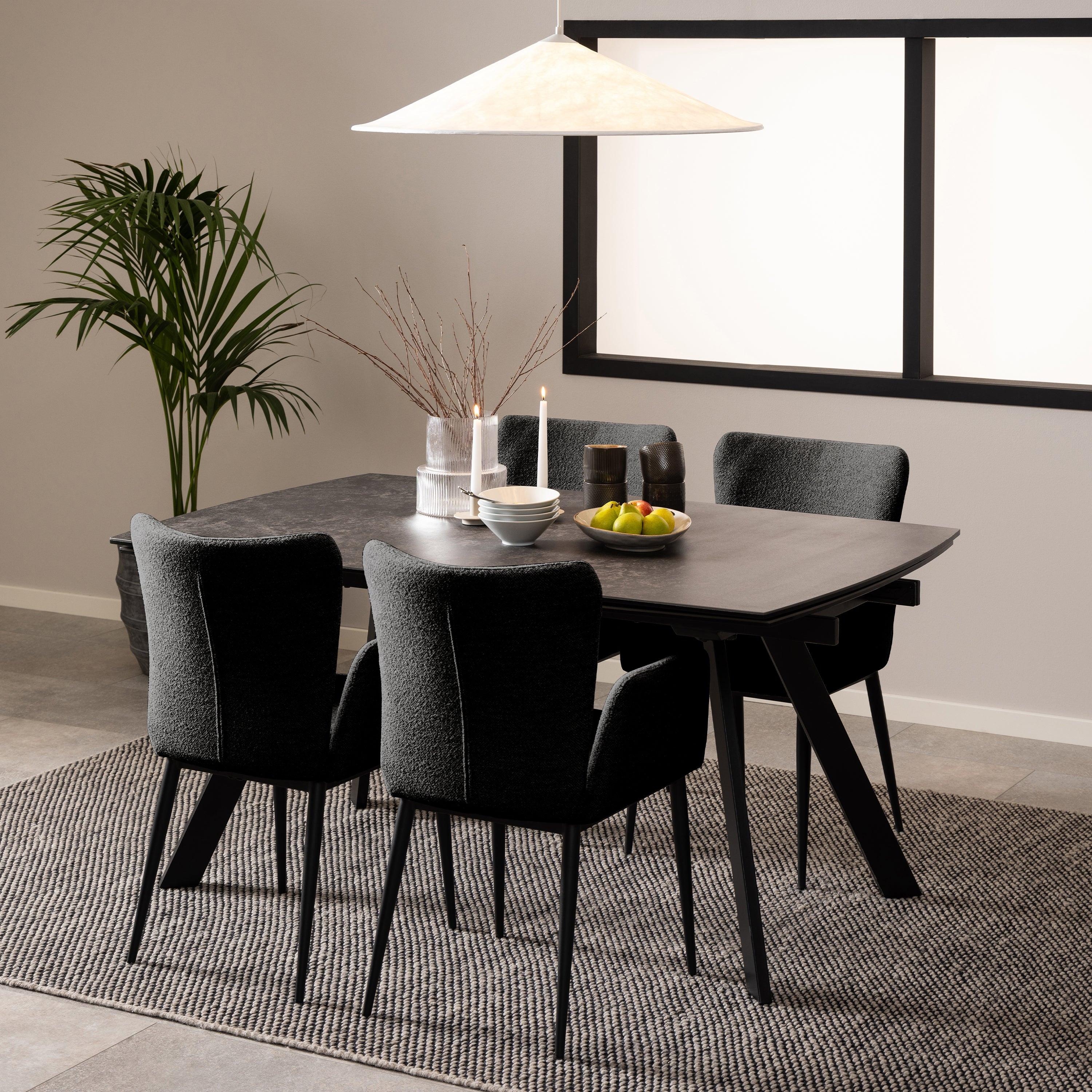 Blackburn Black Ceramic Dining Table - image 8