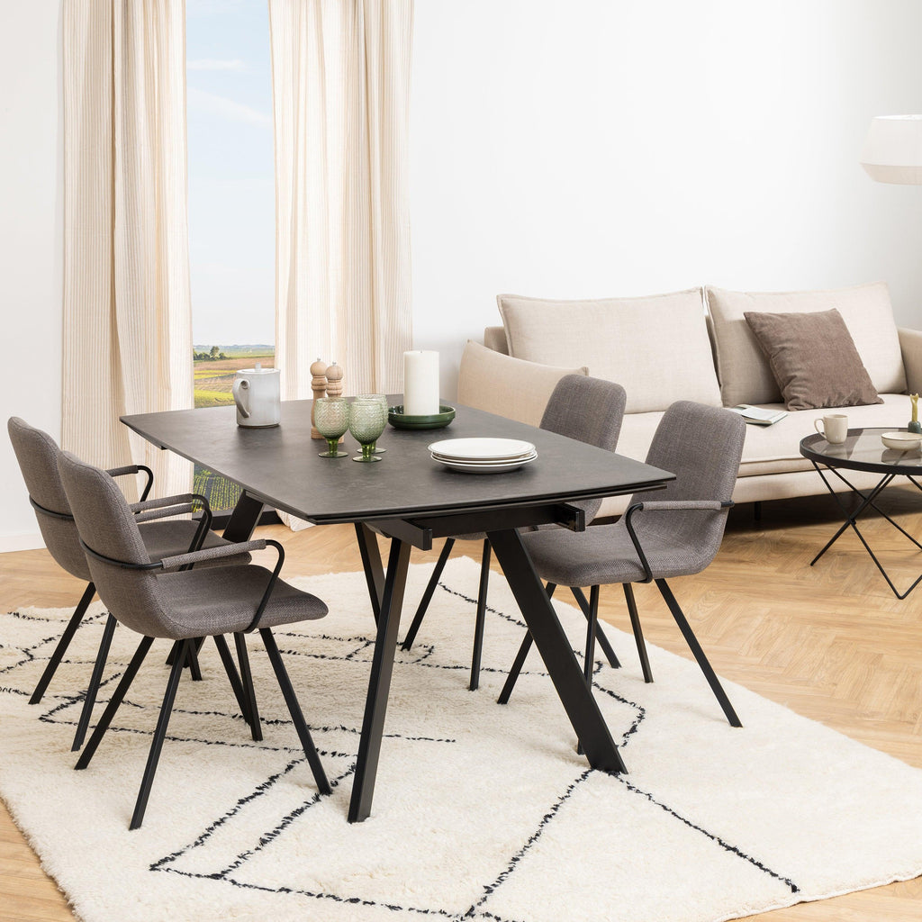 Blackburn Black Ceramic Dining Table - image 3