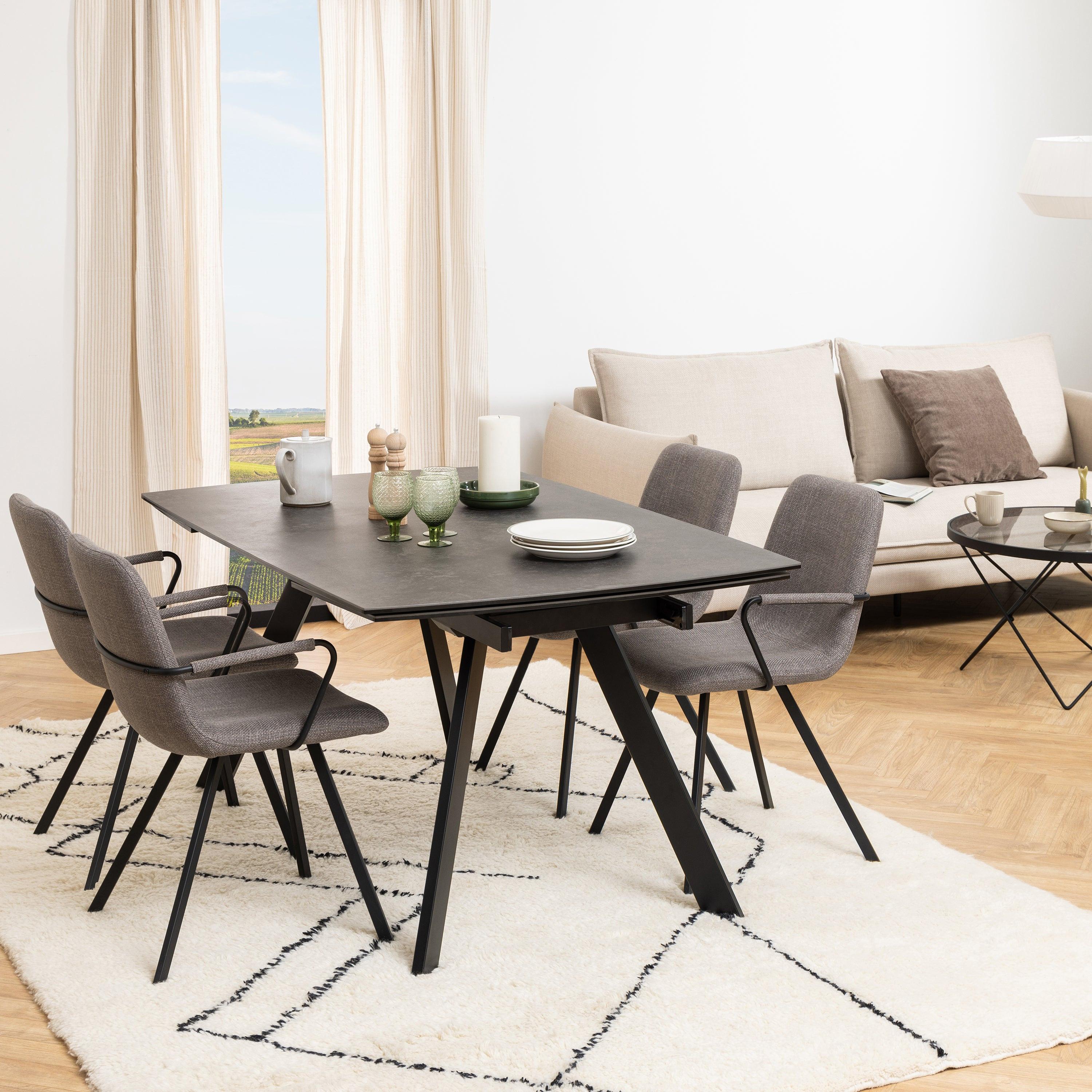 Blackburn Black Ceramic Dining Table - image 3
