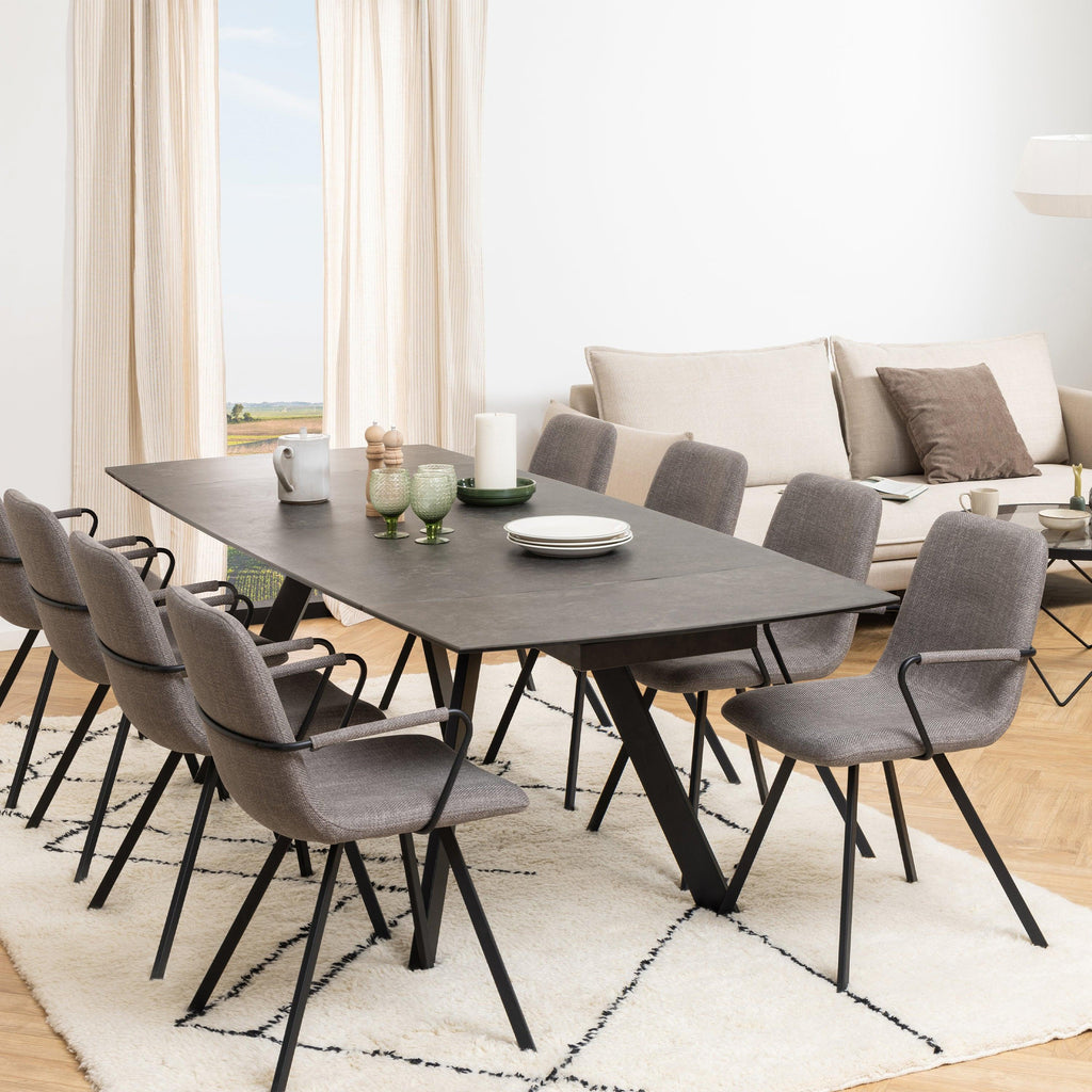 Blackburn Black Ceramic Dining Table - image 4