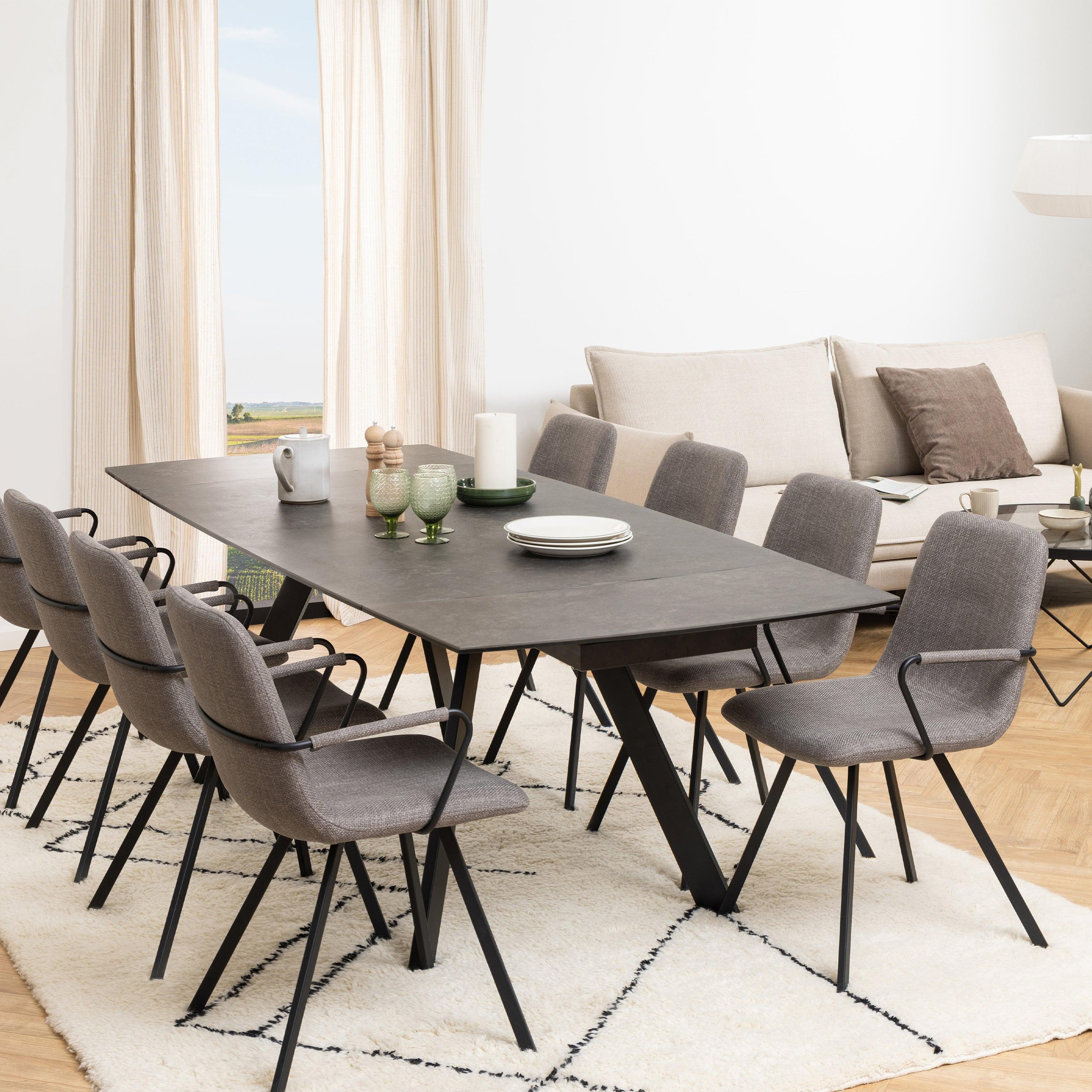 Blackburn Black Ceramic Dining Table - image 4