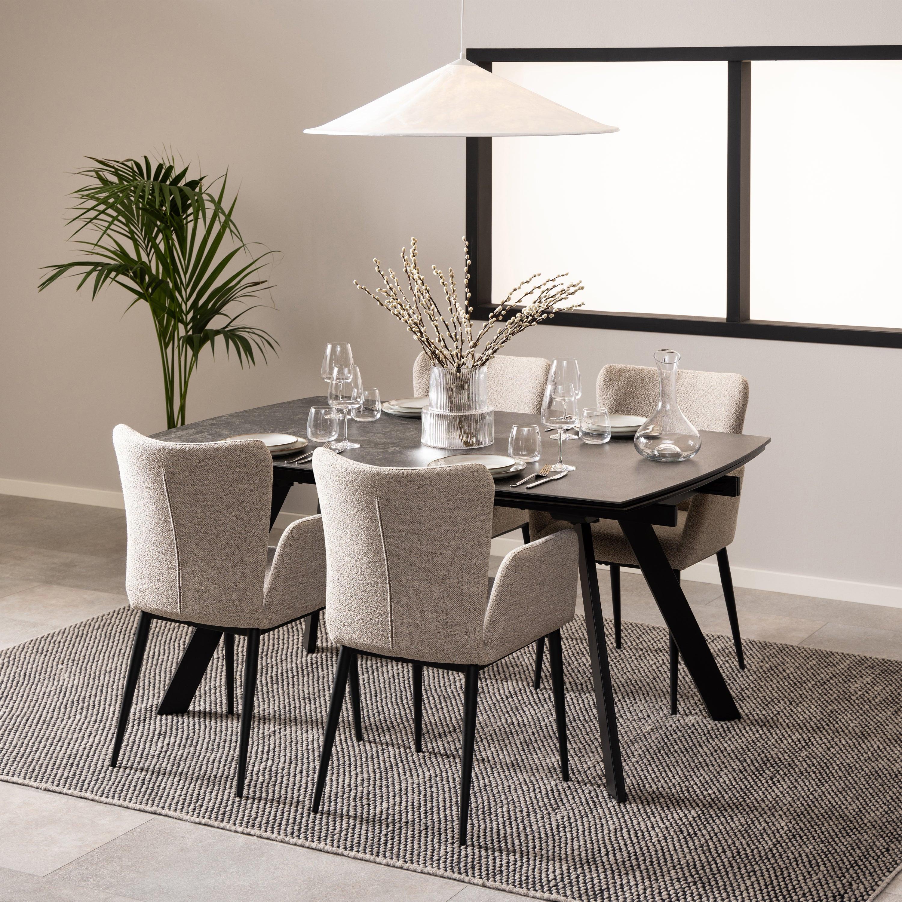 Blackburn Black Ceramic Dining Table - image 5