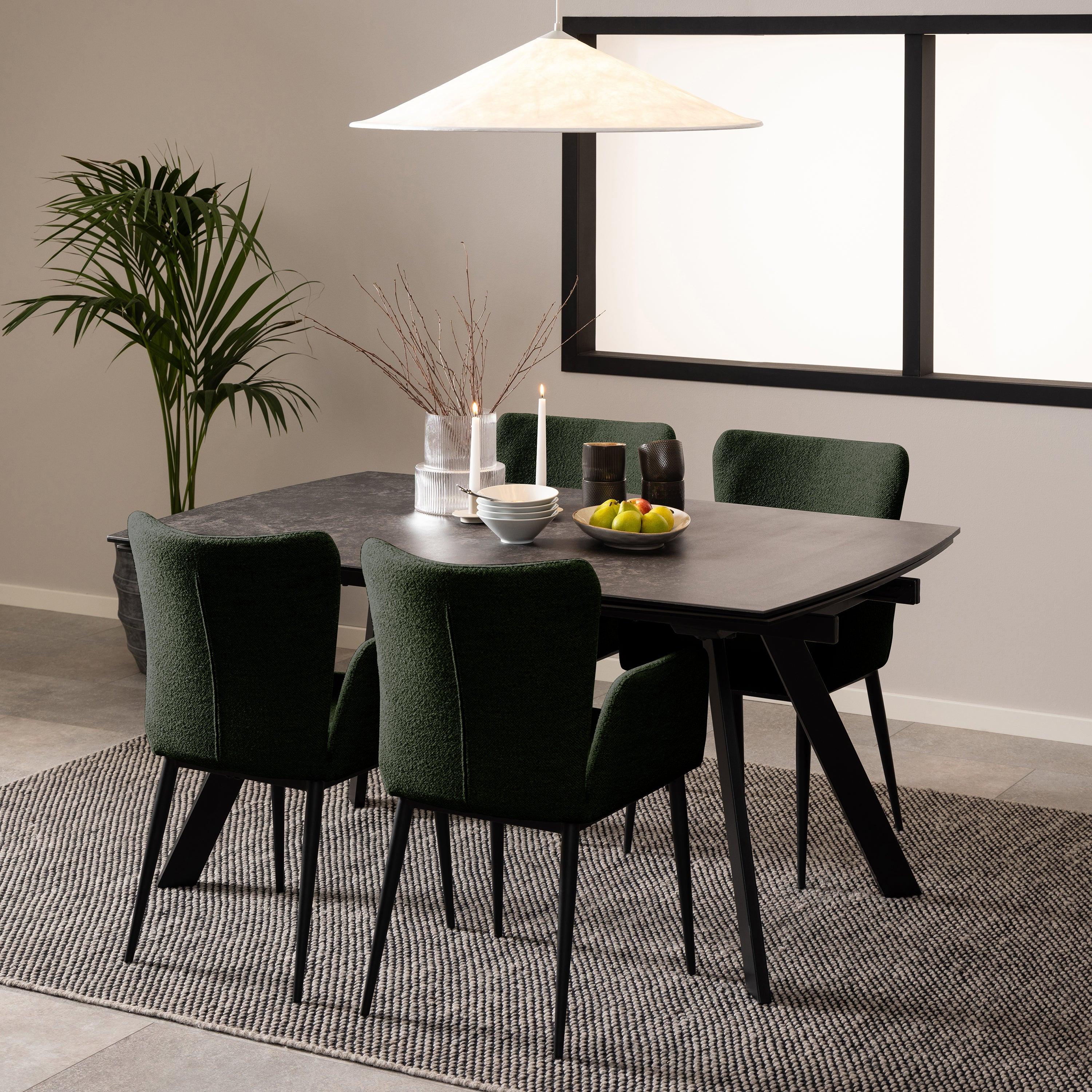 Blackburn Black Ceramic Dining Table - image 6