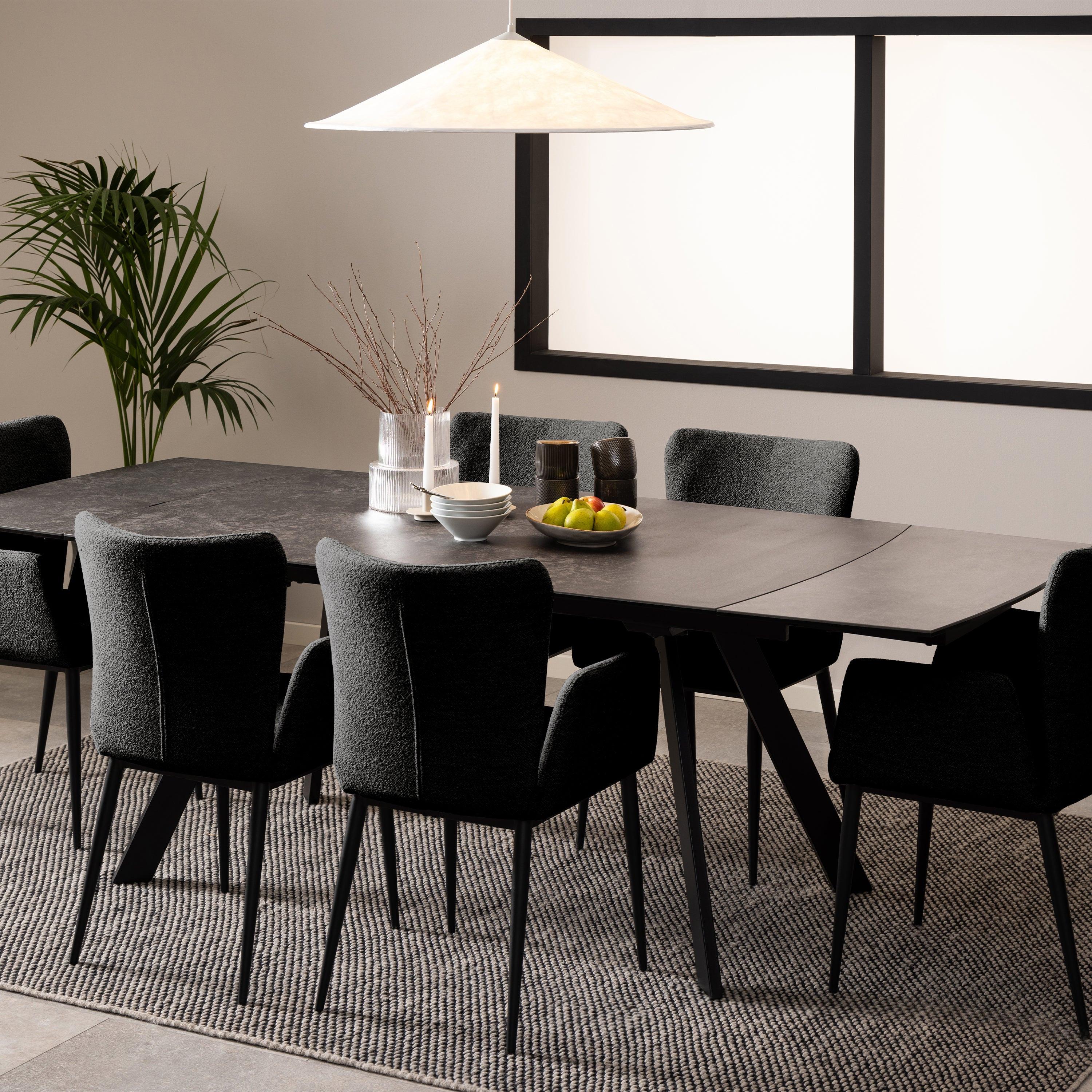 Blackburn Black Ceramic Dining Table - image 7