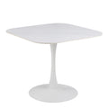 Malta Ceramic Square Dining Table in White - image 2