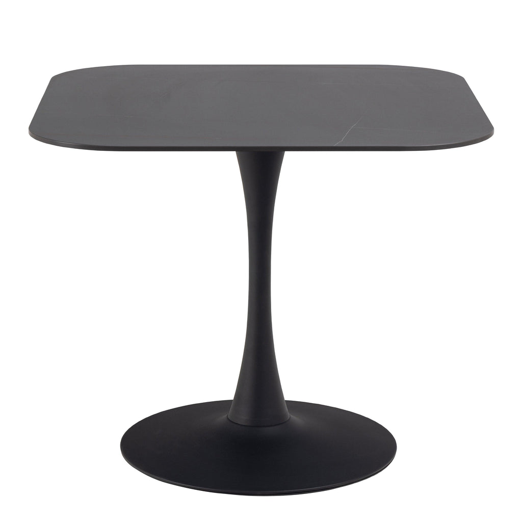Malta Ceramic Square Dining Table Black - image 2
