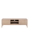 Linley 2 Door TV Unit in White Oak - image 2