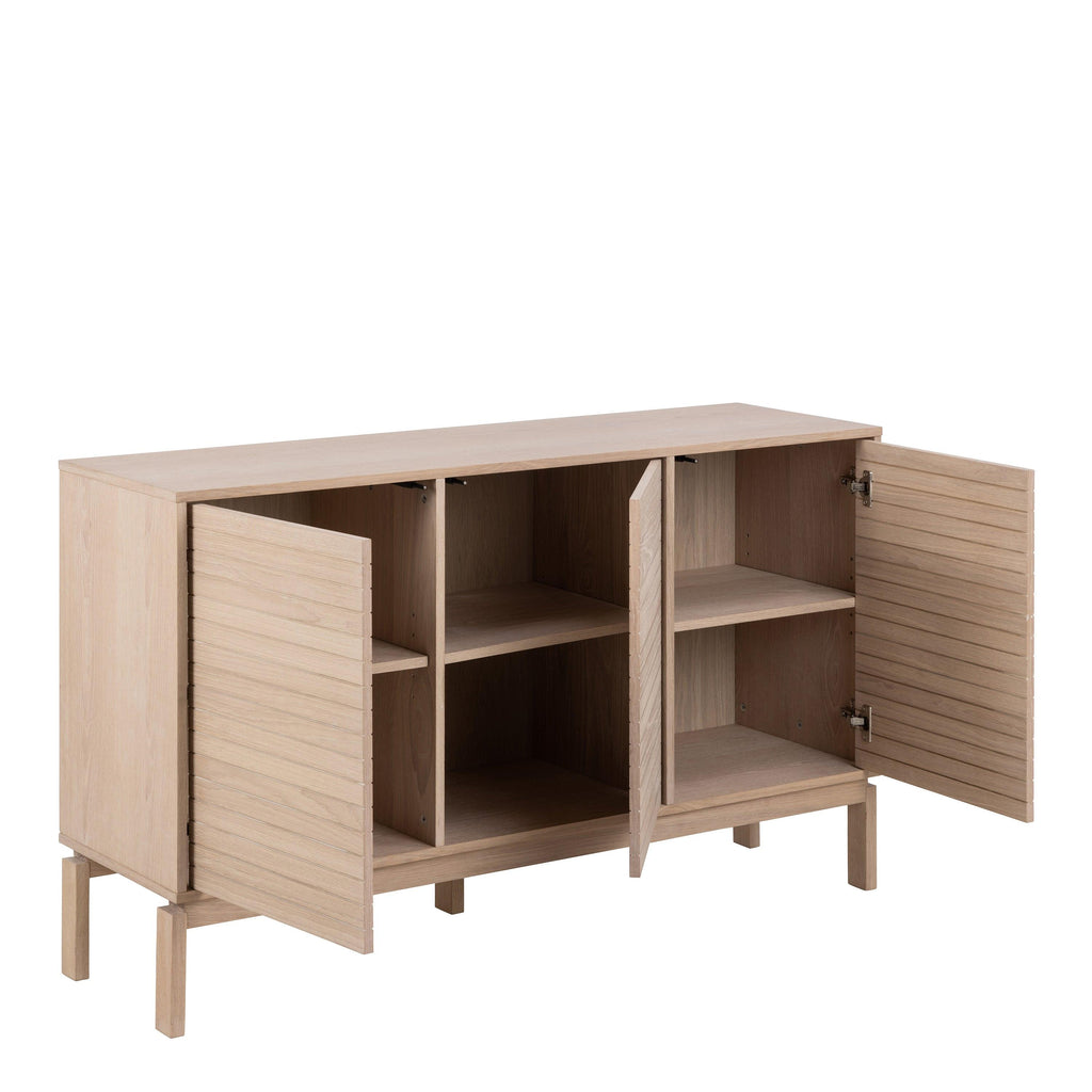 Linley 3 Door Sideboard in White Oak - image 4