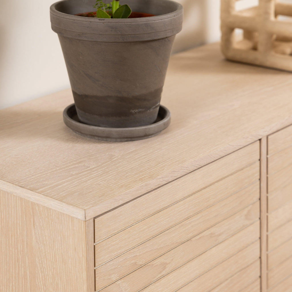 Linley 4 Door Sideboard in White Oak - image 8