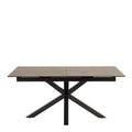 Heaven Extendable Dining Table with Ceramic Rusty Brown Top 168cm - image 2