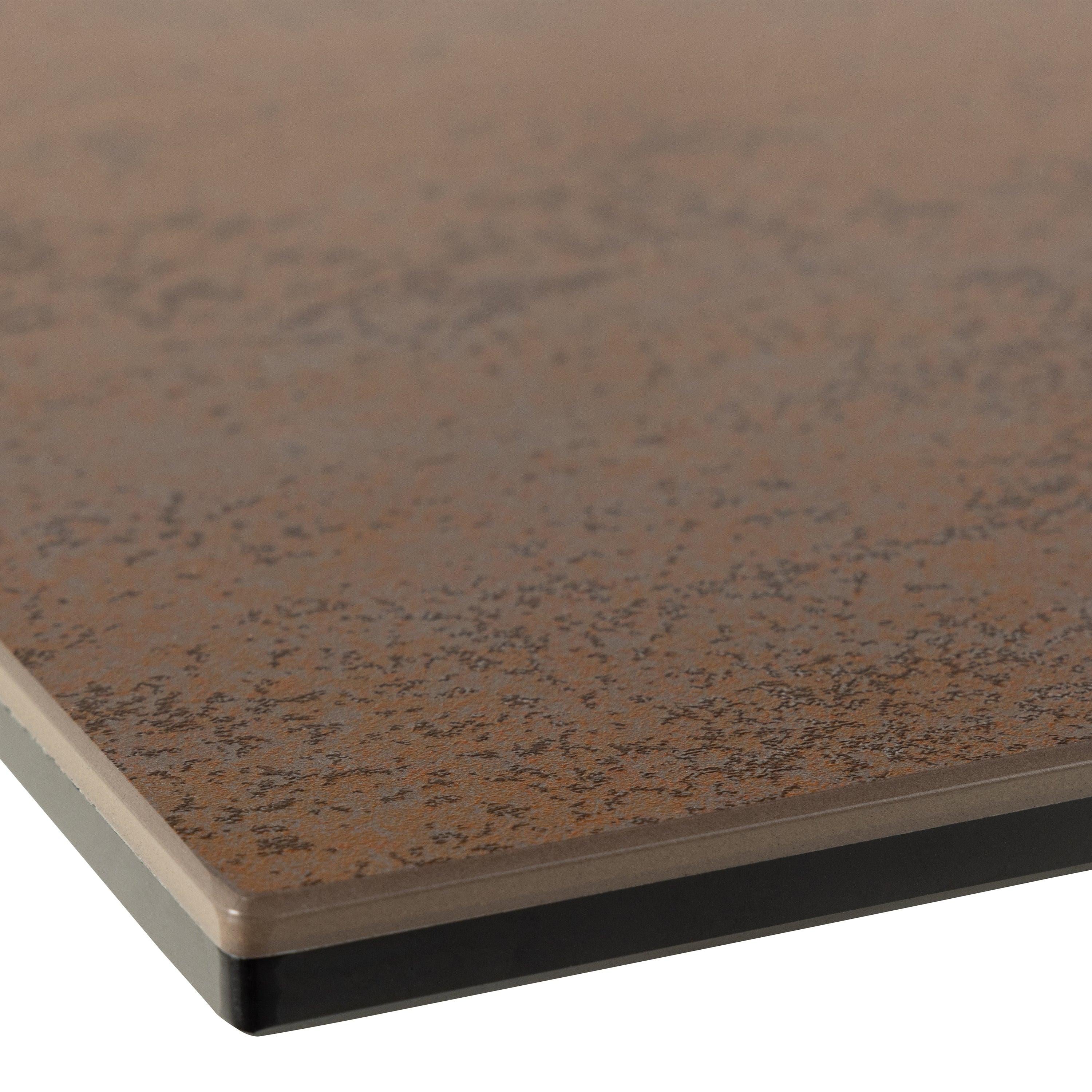 Heaven Extendable Dining Table with Ceramic Rusty Brown Top 168cm - image 7