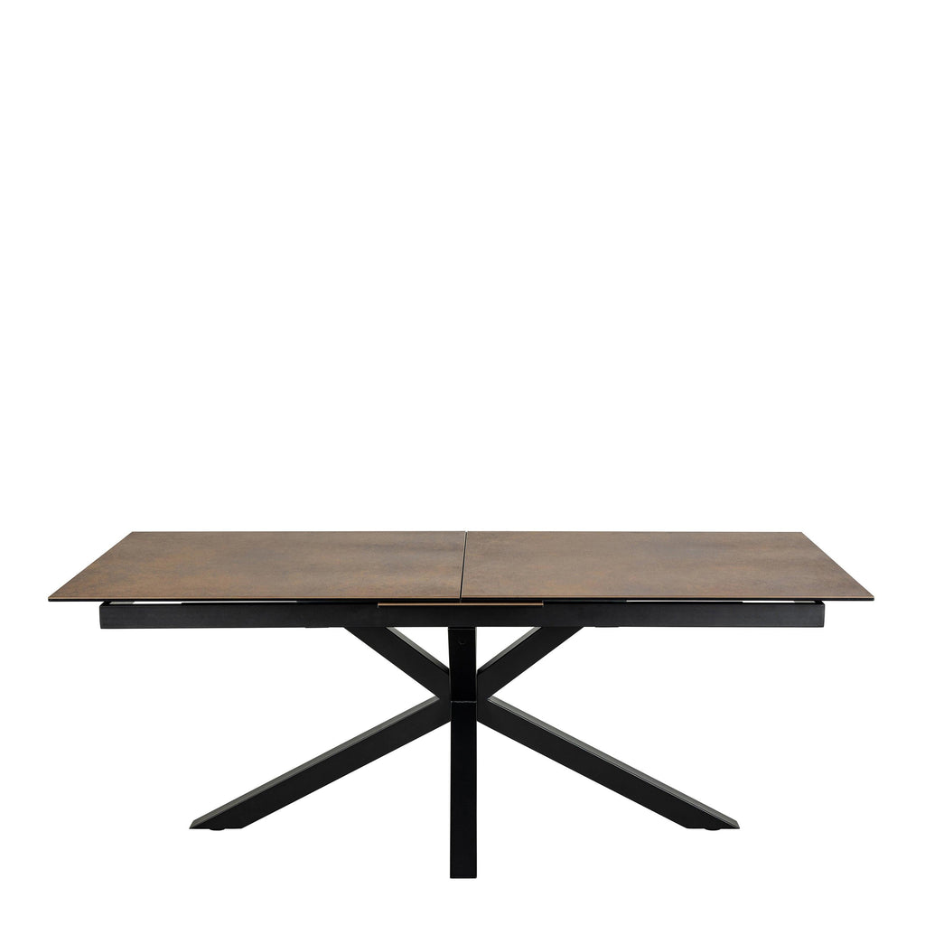 Heaven Extendable Dining Table with Ceramic Rusty Brown Top 200cm - image 2