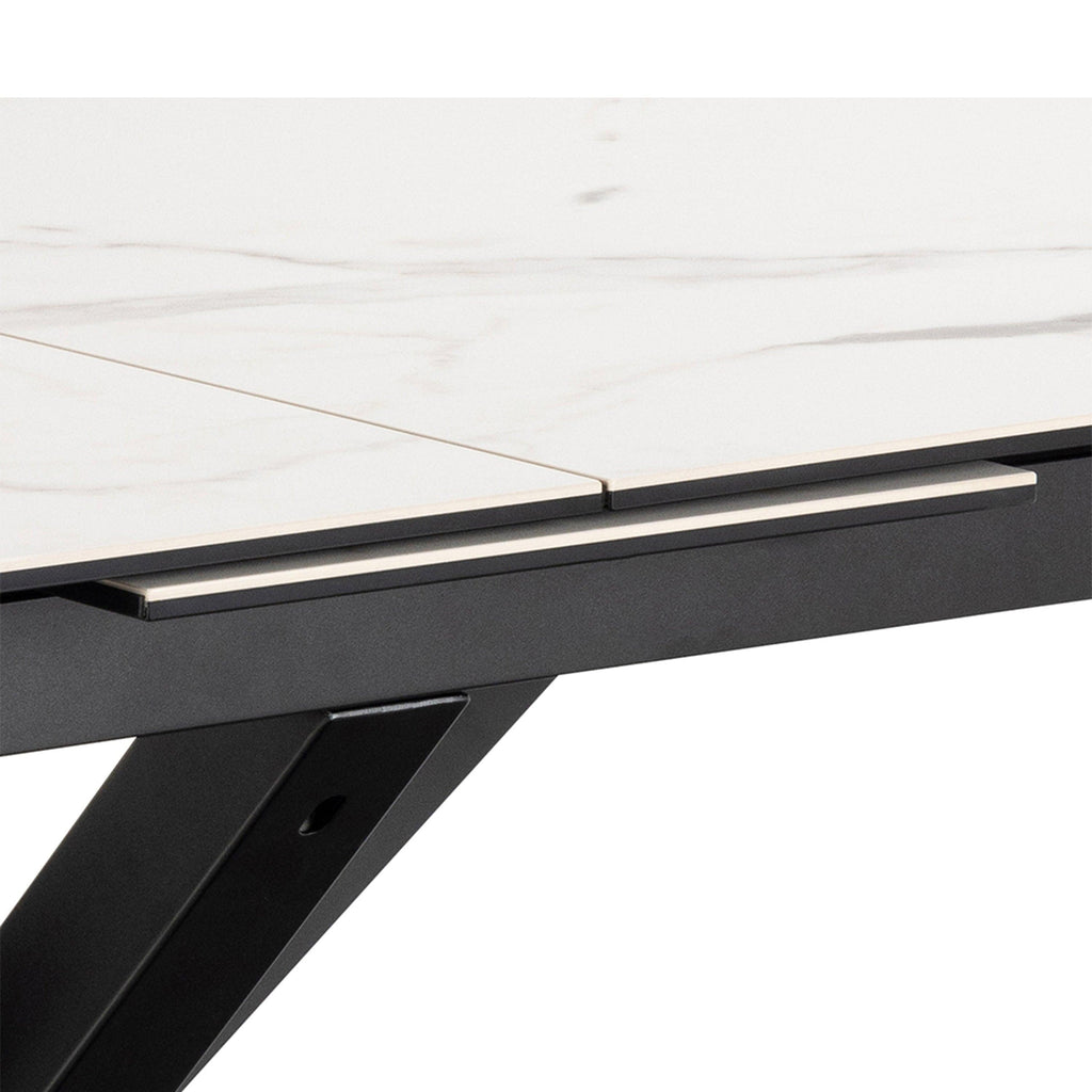 Heaven Extendable Dining Table with Ceramic White Top 168cm - image 10