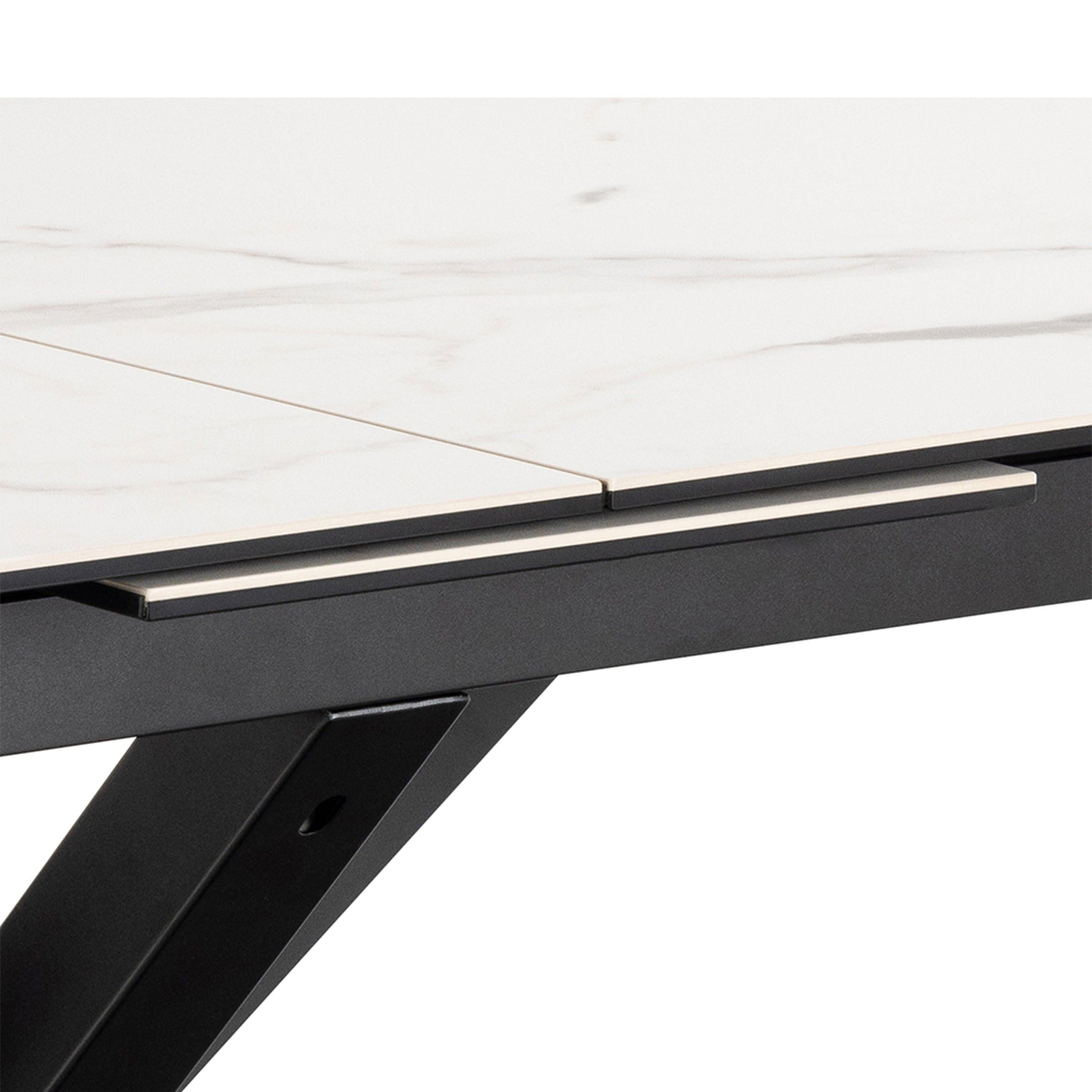 Heaven Extendable Dining Table with Ceramic White Top 168cm - image 10