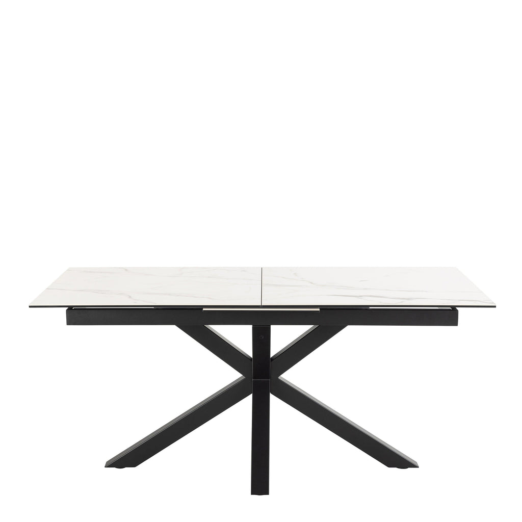 Heaven Extendable Dining Table with Ceramic White Top 168cm - image 2