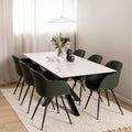 Heaven Extendable Dining Table with Ceramic White Top 168cm - image 5
