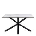 Heaven Dining Table with Ceramic White Top 135cm - image 2