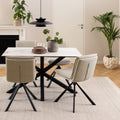 Heaven Dining Table with Ceramic White Top 135cm - image 3