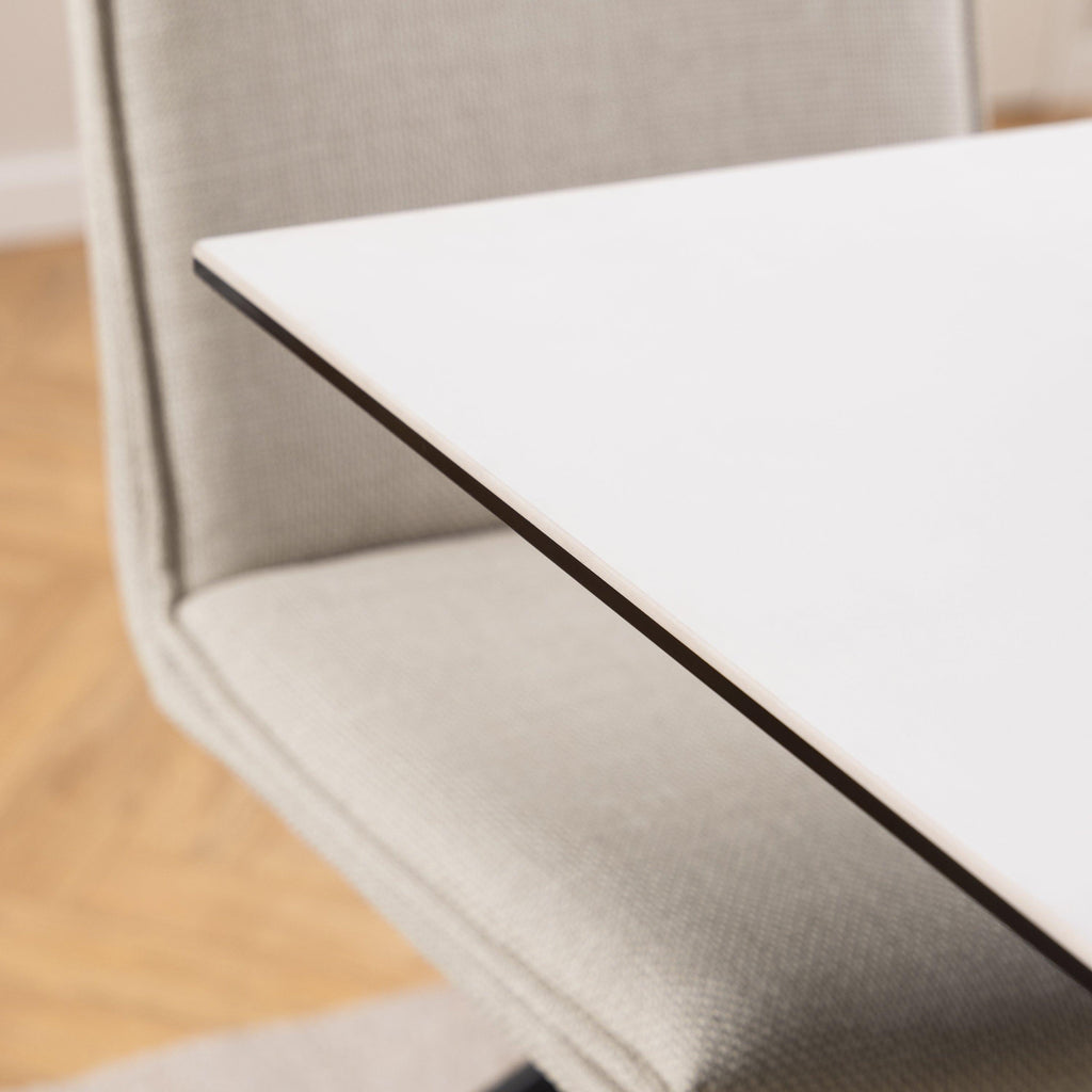 Heaven Dining Table with Ceramic White Top 135cm - image 4