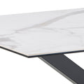 Heaven Dining Table with Ceramic White Top 135cm - image 5