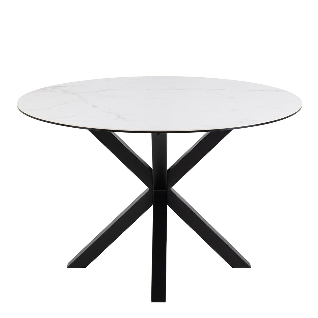 Heaven Round Dining Table with Ceramic White Top - image 2