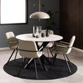 Heaven Round Dining Table with Ceramic White Top - image 3