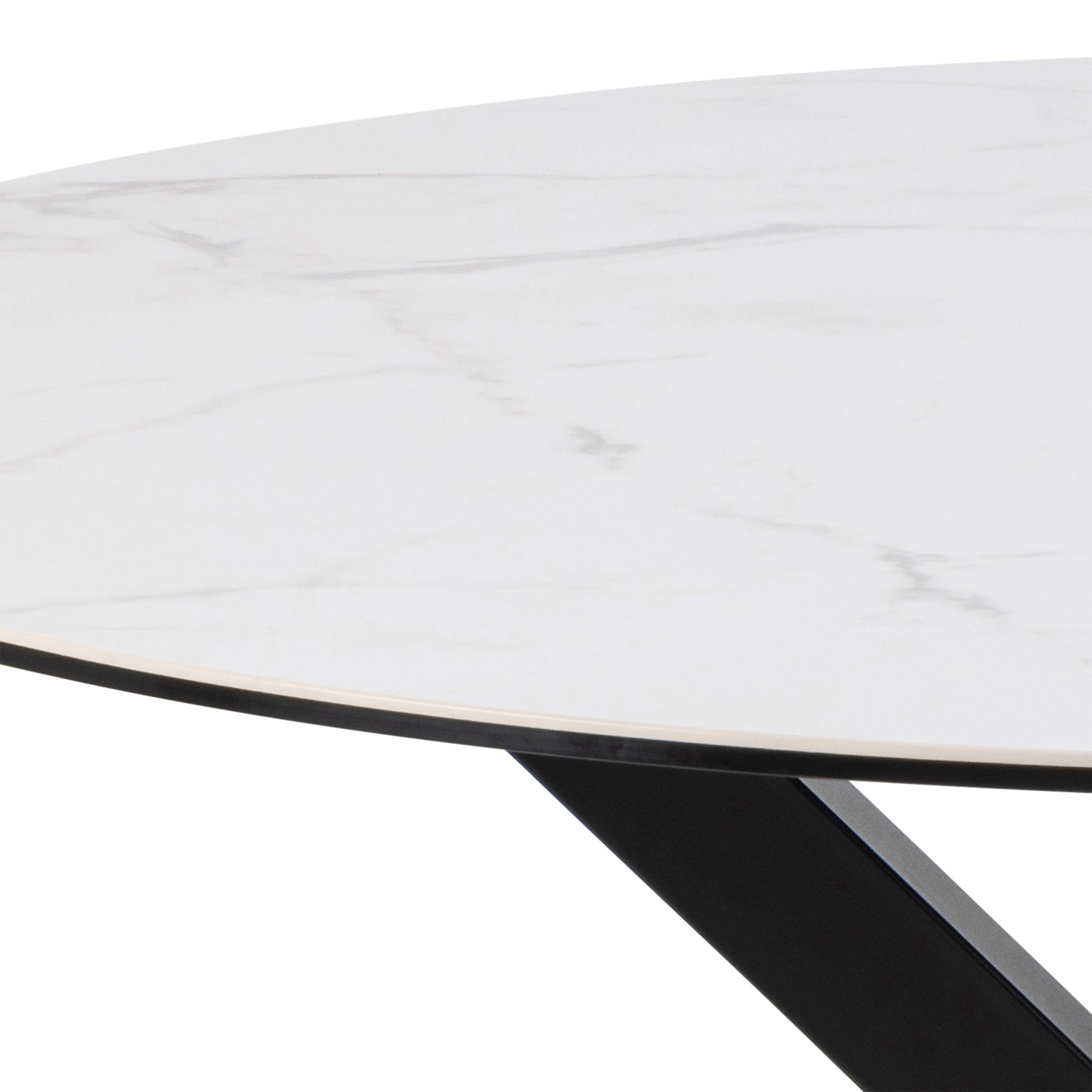 Heaven Round Dining Table with Ceramic White Top - image 5