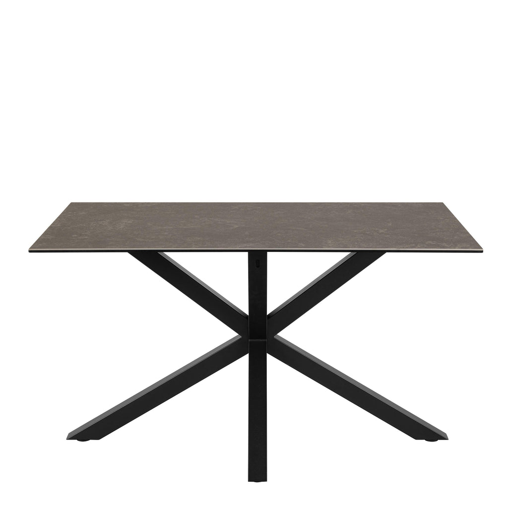 Heaven Dining Table with Ceramic Black Top 135cm - image 2