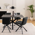 Heaven Dining Table with Ceramic Black Top 135cm - image 3
