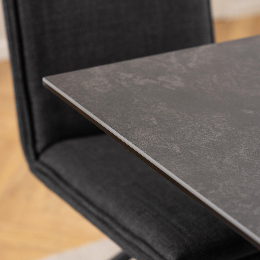 Heaven Dining Table with Ceramic Black Top 135cm - image 6