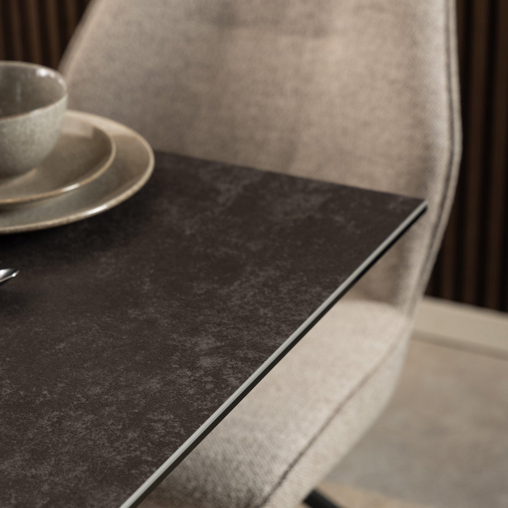 Heaven Dining Table with Ceramic Black Top 135cm - image 7