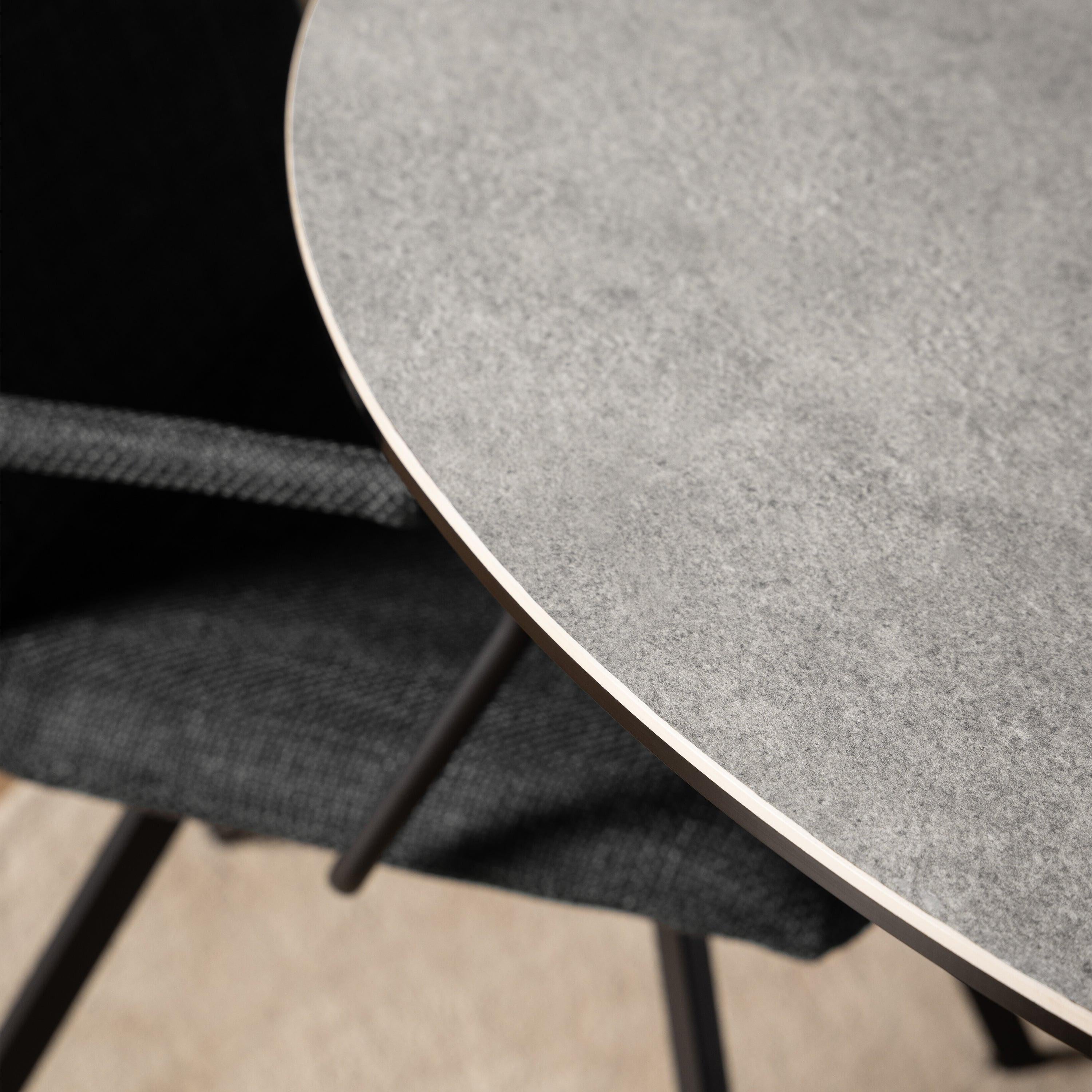 Heaven Round Dining Table with Ceramic Grey Top - image 5