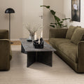 Vega Rectangular Coffee Table with Marron Marble Top 140cm - image 3