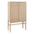 Linley Cabinet with 2 Doors and 4 Shelves in White Oak