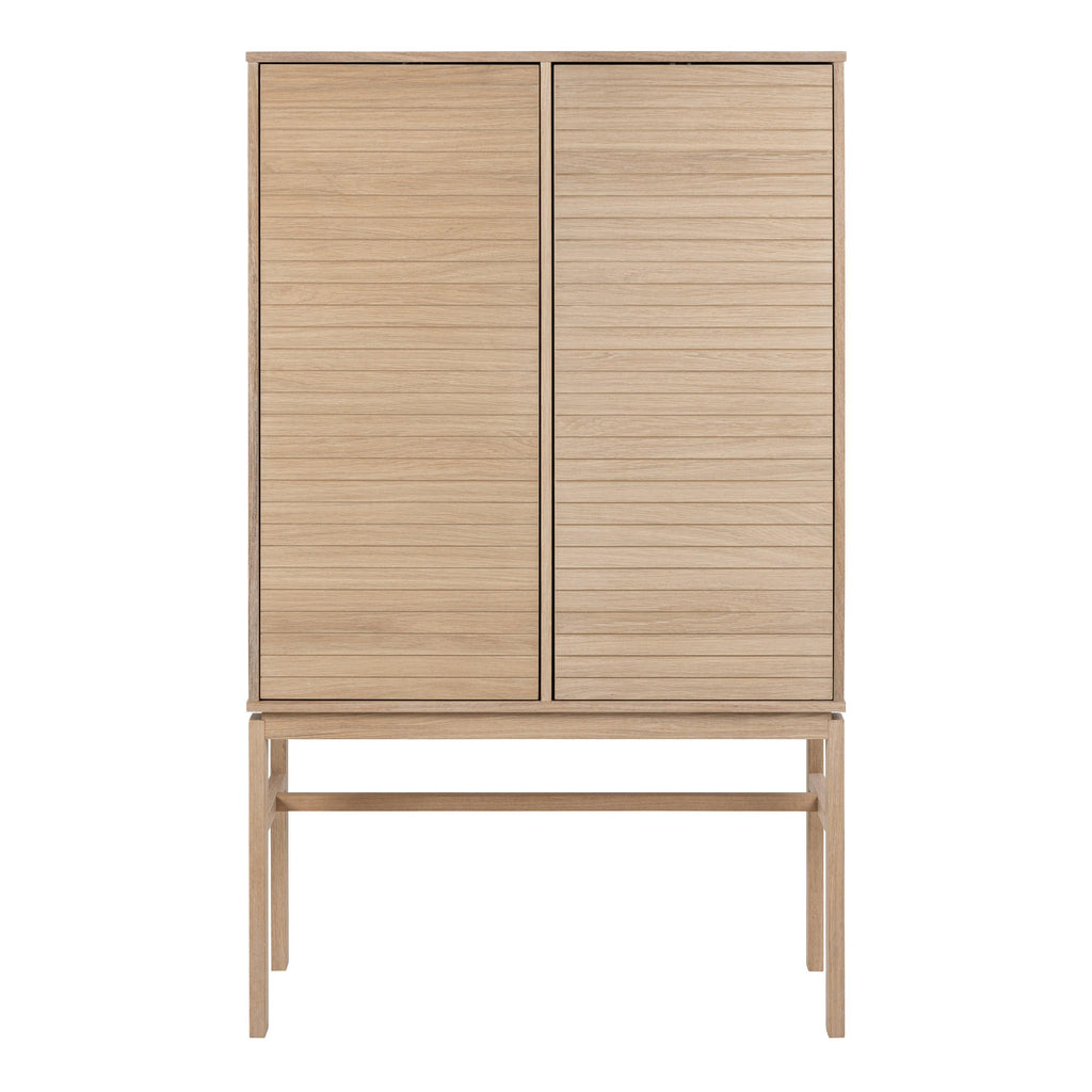 Linley Cabinet with 2 Doors and 4 Shelves in White Oak - image 2