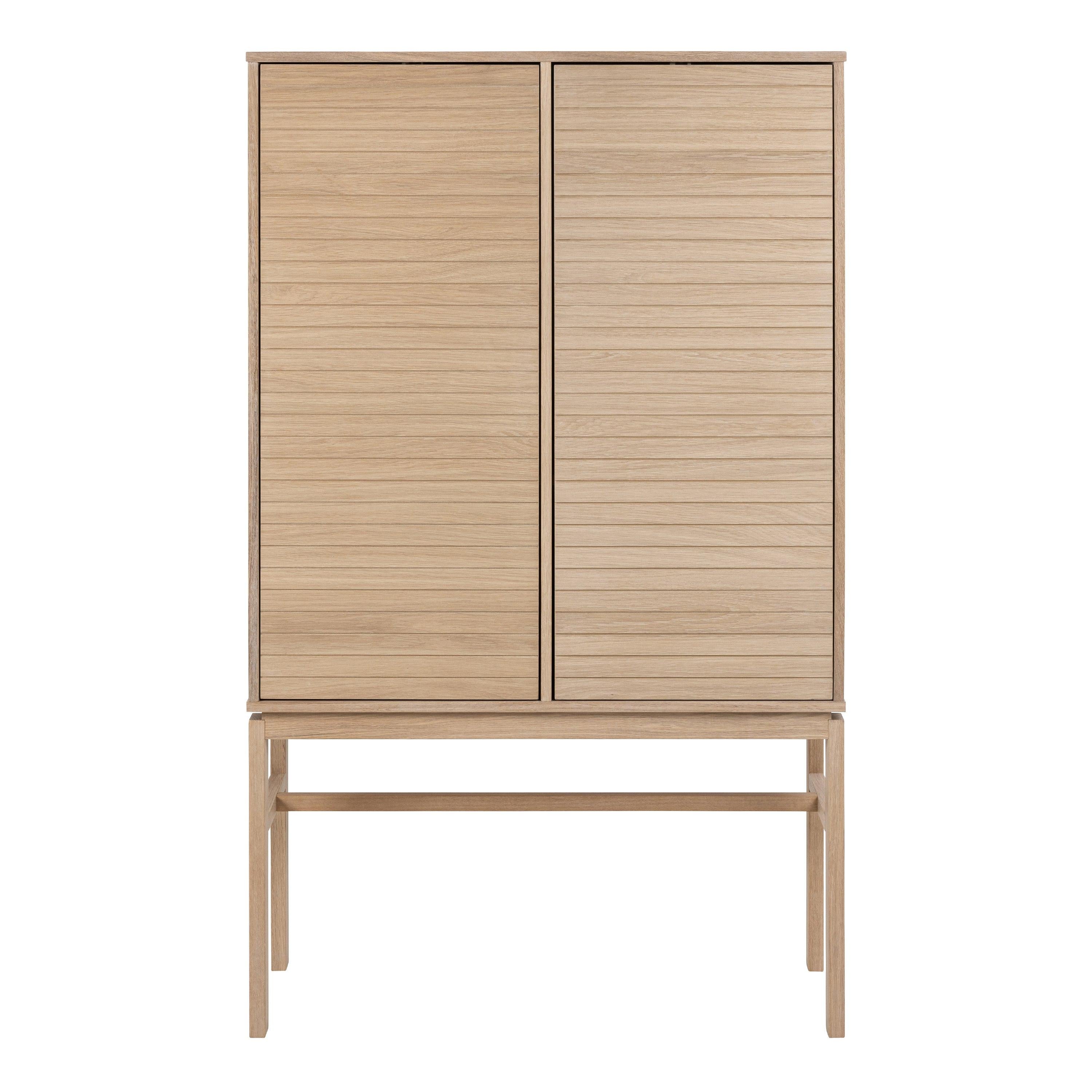 Linley Cabinet with 2 Doors and 4 Shelves in White Oak - image 2