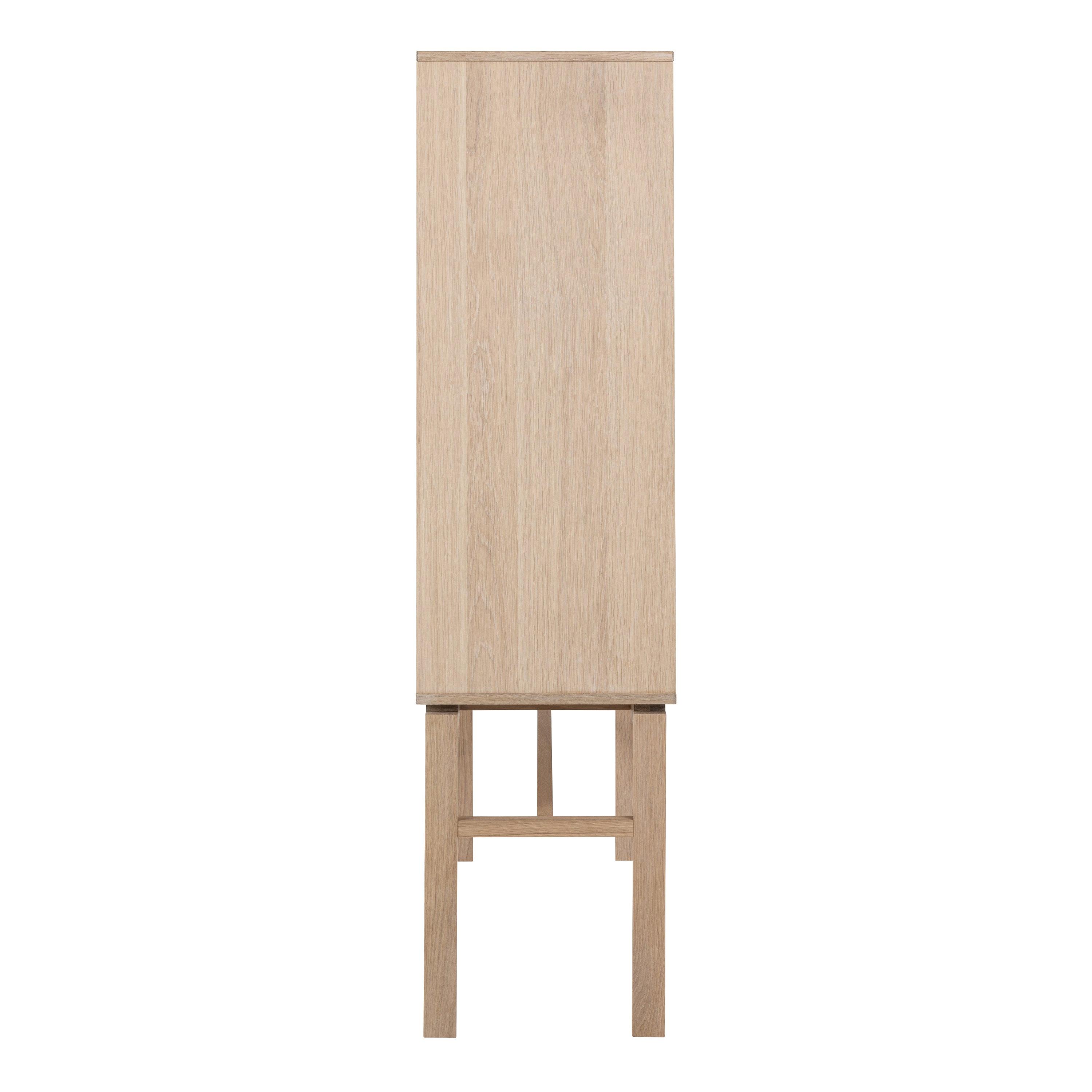 Linley Cabinet with 2 Doors and 4 Shelves in White Oak - image 3