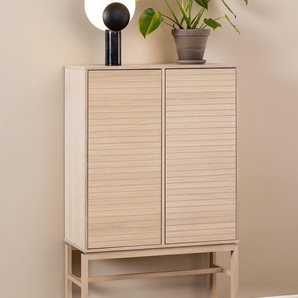 Linley Cabinet with 2 Doors and 4 Shelves in White Oak - image 6