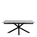 Heaven Extendable Dining Table with Ceramic Grey Top 200cm - image 2