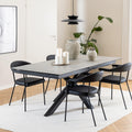 Heaven Extendable Dining Table with Ceramic Grey Top 200cm - image 4