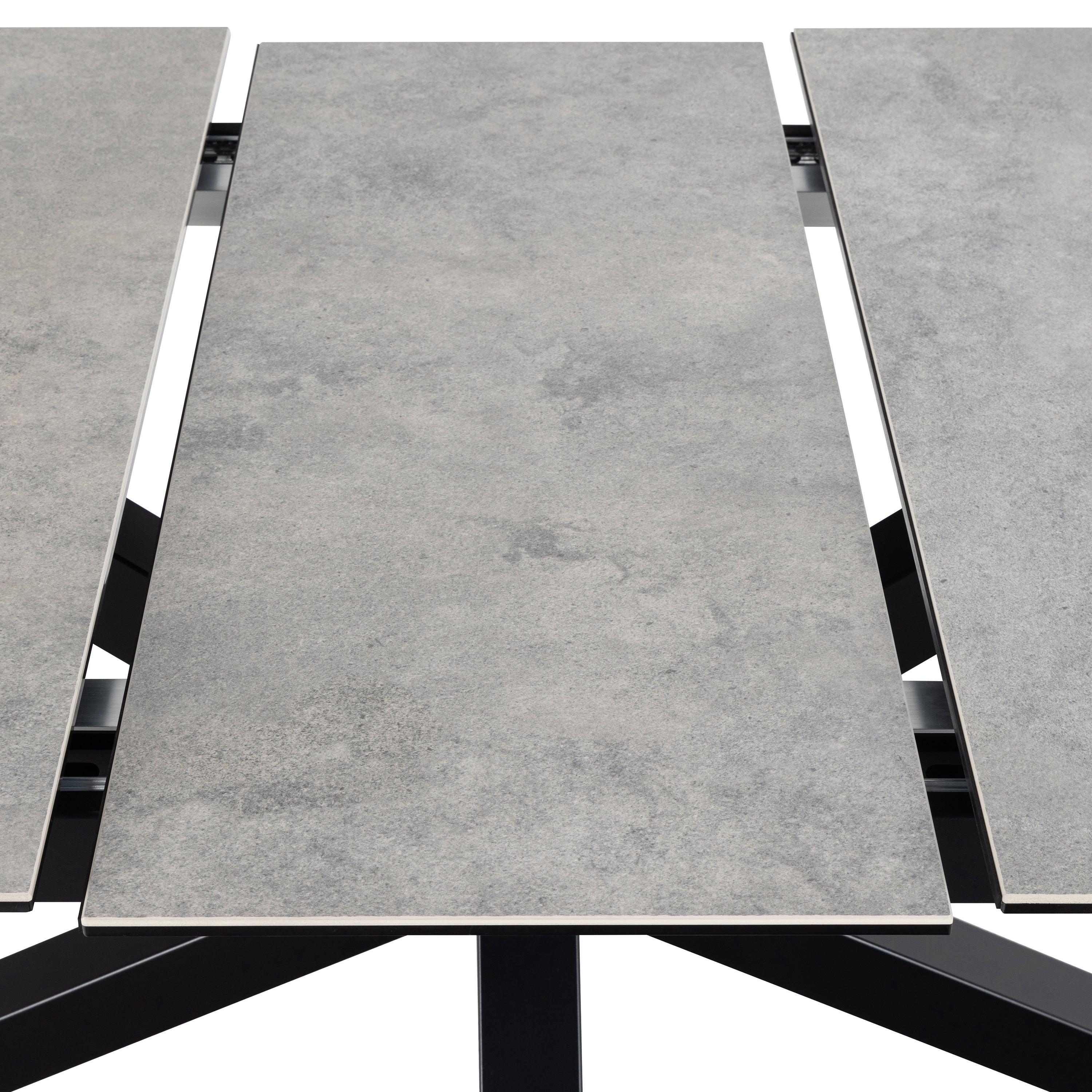 Heaven Extendable Dining Table with Ceramic Grey Top 200cm - image 9